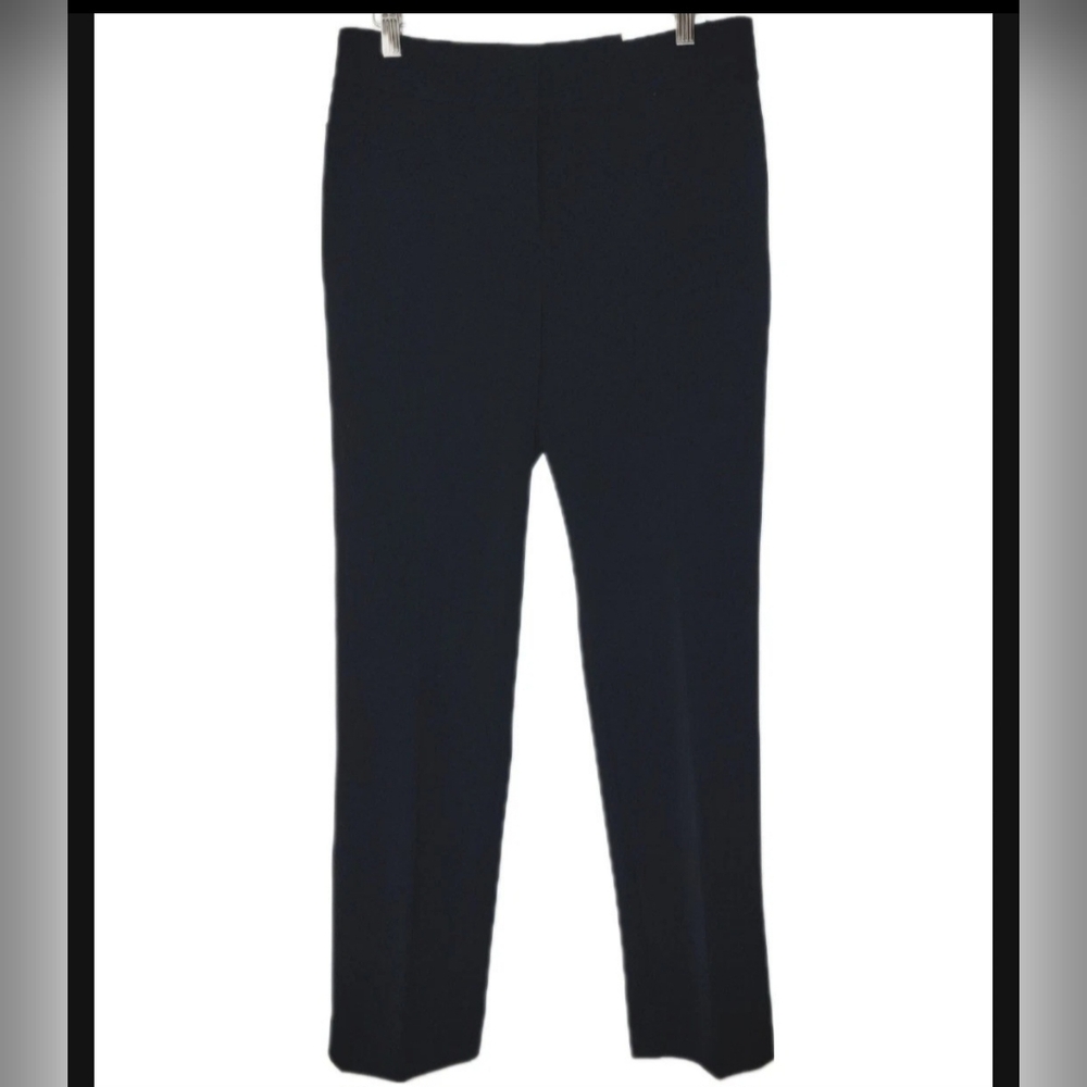 Ann Taylor Factory The Straight Mid Rise Black Slacks Size Petite 6 New